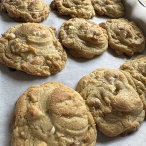 White Chocolate Salted Caramel Cookies